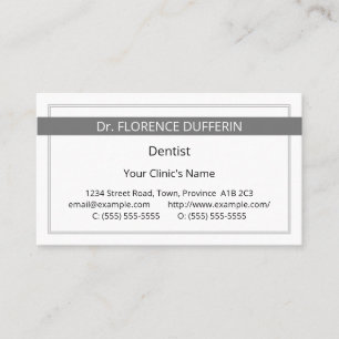 Carte de visite professionnel Médicale simple et h