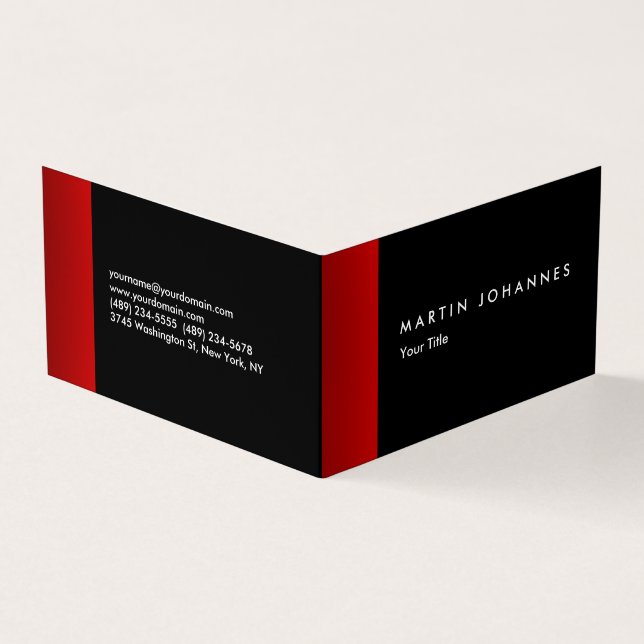 Carte de visite professionnel mince noir rouge min (Extérieur)