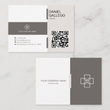 Carte de visite professionnel minimaliste