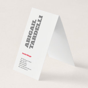 Carte De Visite Professionnel minimaliste audacieux moderne