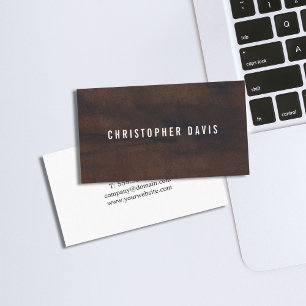 Carte De Visite Professionnel minimaliste Brown