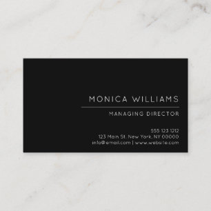 Carte De Visite Professionnel minimaliste chic