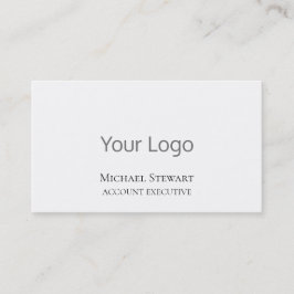 Carte de visite professionnel minimaliste du logo 