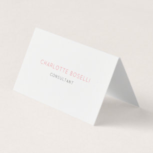 Carte De Visite Professionnel minimaliste élégant