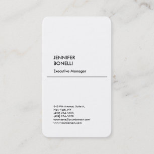Carte De Visite Professionnel minimaliste moderne