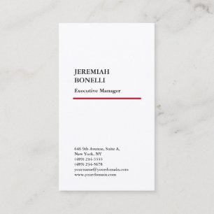 Carte De Visite Professionnel minimaliste moderne