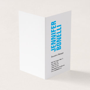 Carte De Visite Professionnel minimaliste moderne bleu foncé