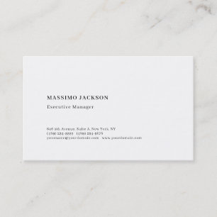 Carte De Visite Professionnel minimaliste moderne mat papier uni
