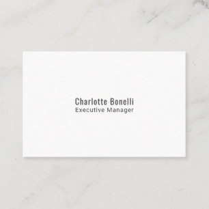 Carte De Visite Professionnel Minimaliste Moderne Simple