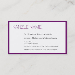 Carte De Visite professionnel moderne