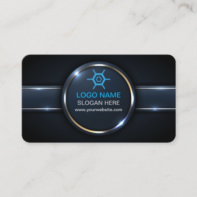 Carte de visite professionnel moderne avec code QR (Devant)