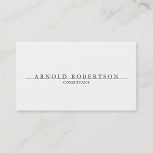 Carte de visite professionnel moderne blanc clair