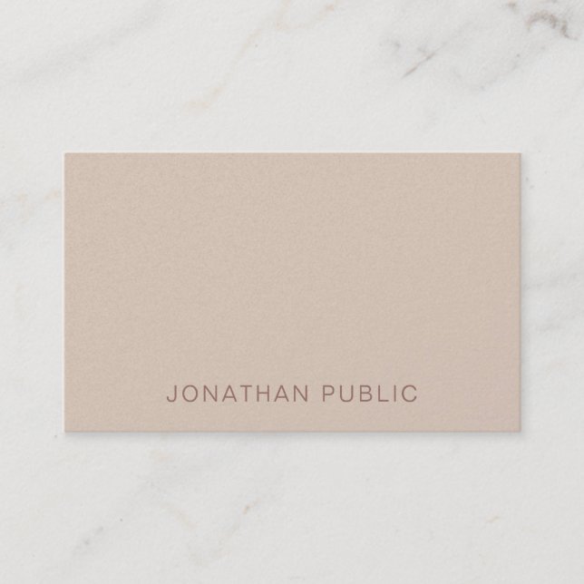 Carte De Visite Professionnel moderne Creative Pearl Finish Luxe (Devant)