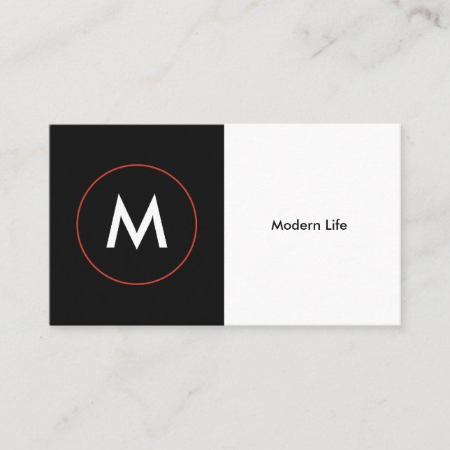 Carte de visite professionnel moderne de (Devant)