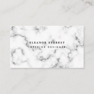 Carte De Visite Professionnel moderne du marbre gris