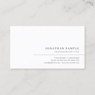 Carte De Visite Professionnel Moderne Élégant Minimaliste Simple