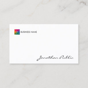 Carte De Visite Professionnel Moderne Élégant Votre Entreprise Log