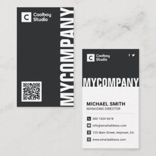Carte De Visite Professionnel Moderne et Minimaliste de Qualité Su