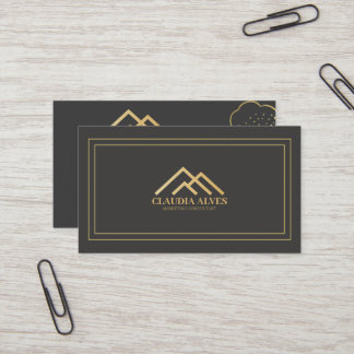 Carte de visite professionnel moderne | GOLD BALCK