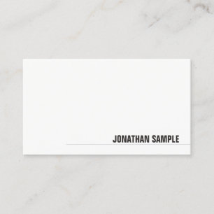 Carte De Visite Professionnel moderne minimaliste élégant fin