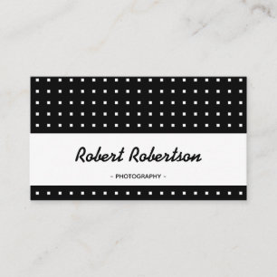 Carte De Visite Professionnel moderne noir et blanc