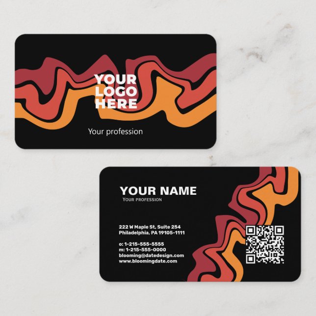 Carte de visite professionnel moderne pour Entrepr (Devant / Derrière)