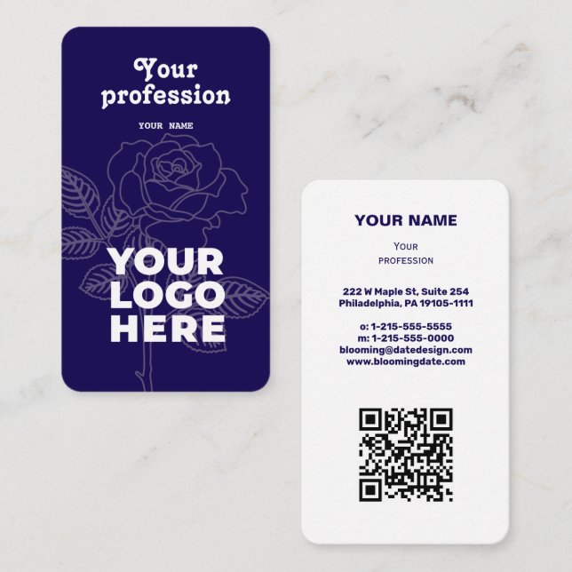 Carte de visite professionnel moderne pour Entrepr (Devant / Derrière)