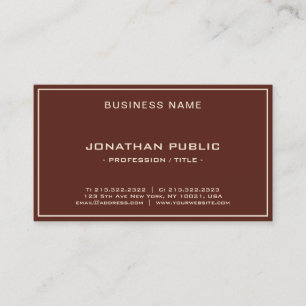 Carte De Visite Professionnel Moderne Promotionnel Élégant Terraco