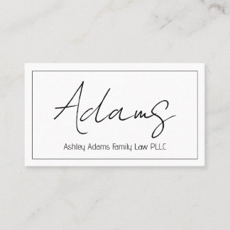 Carte de visite professionnel moderne propre