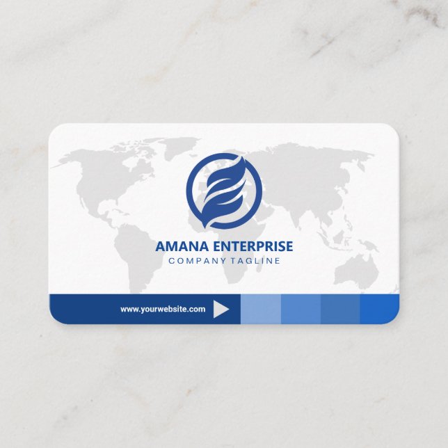 Carte De Visite Professionnel moderne QR Code personnalisé (Devant)