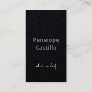 Carte De Visite Professionnel Moderne Simple Design noir gris