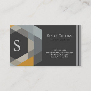 Carte De Visite Professionnel Moderne Simple Logo simple Monogramm