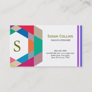 Carte De Visite Professionnel Moderne Simple Logo simple Monogramm
