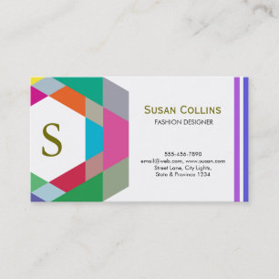 Carte De Visite Professionnel Moderne Simple Logo simple Monogramm