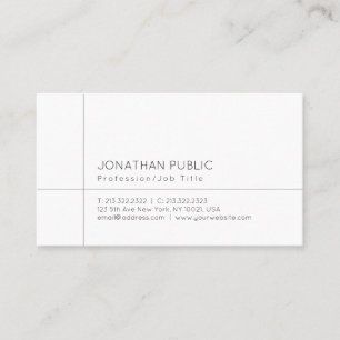 Carte De Visite Professionnel Moderne Simple Sophistiqué Simple