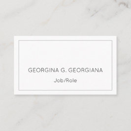 Carte de visite professionnel modeste et minimalis