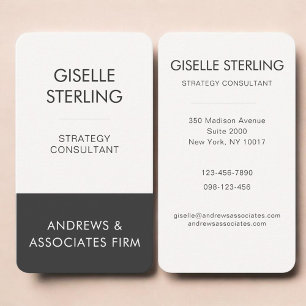 Carte De Visite Professionnel Noir Beige Neutre