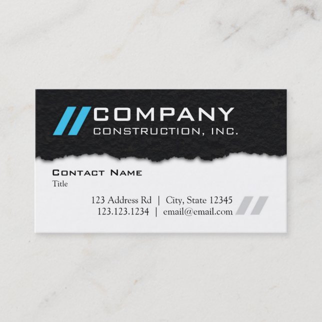 Carte de visite professionnel orienté de trottoir (Devant)