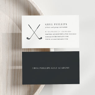 Carte De Visite Professionnel ou instructeur moderne Black & White