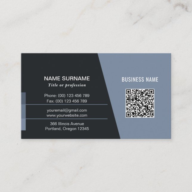 Carte de visite professionnel ou personnel avec co (Devant)
