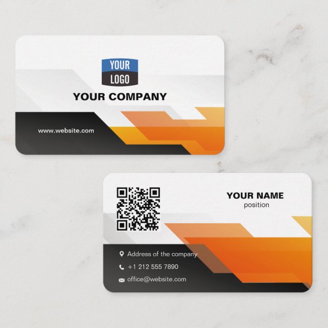 Carte De Visite Professionnel personnalisé unique (Devant / Derrière)
