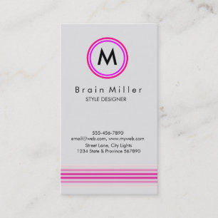 Carte De Visite Professionnel Plain Élégant Moderne Simple