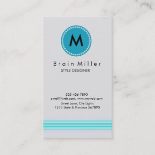 Carte De Visite Professionnel Plain Élégant Moderne Simple