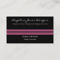 Carte de visite professionnel poli, Fuchsia