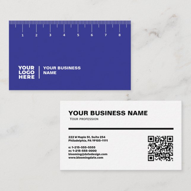 Carte de visite professionnel pour Entrepreneur (Devant / Derrière)