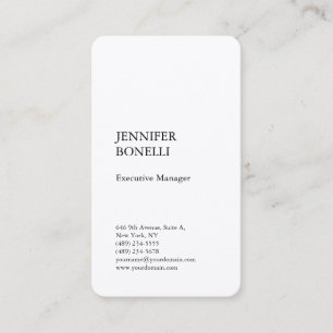 Carte De Visite Professionnel Premium Silk Plain Moderne