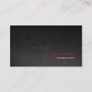 Carte De Visite Professionnel Red Grey Motif Moderne Élégant