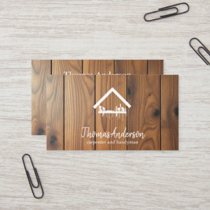 Carte De Visite Professionnel Réparateur de Maison Moderne Homme à