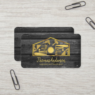Carte De Visite Professionnel Réparateur de Maison Moderne Homme à
