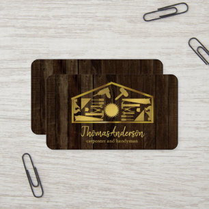 Carte De Visite Professionnel Réparateur de Maison Moderne Homme à